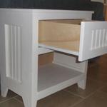 One Drawer Nightstand with Shelf $229