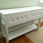 Sofa Table with 2 Drawers $349
(30Hx48Wx14D) in White