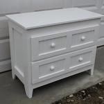 The Illusions Dresser 2  Large Drawers ( but Looks like 4 drawers) $400   (29H x 36W x 18D) in White